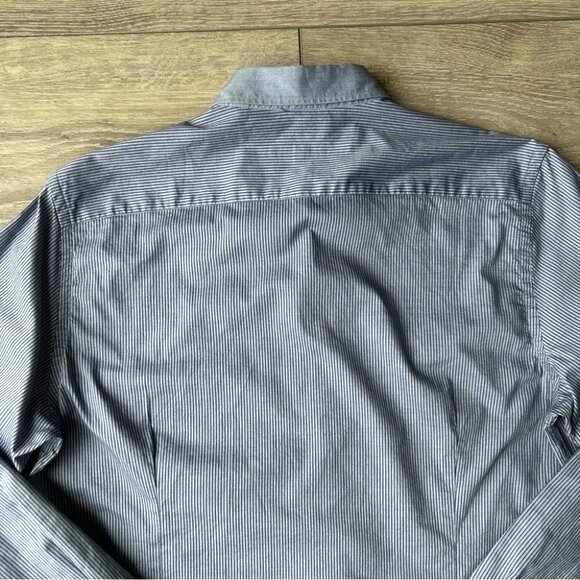 Ted Baker  Pinstriped Button Down Oxford Shirt - Picture 14 of 15